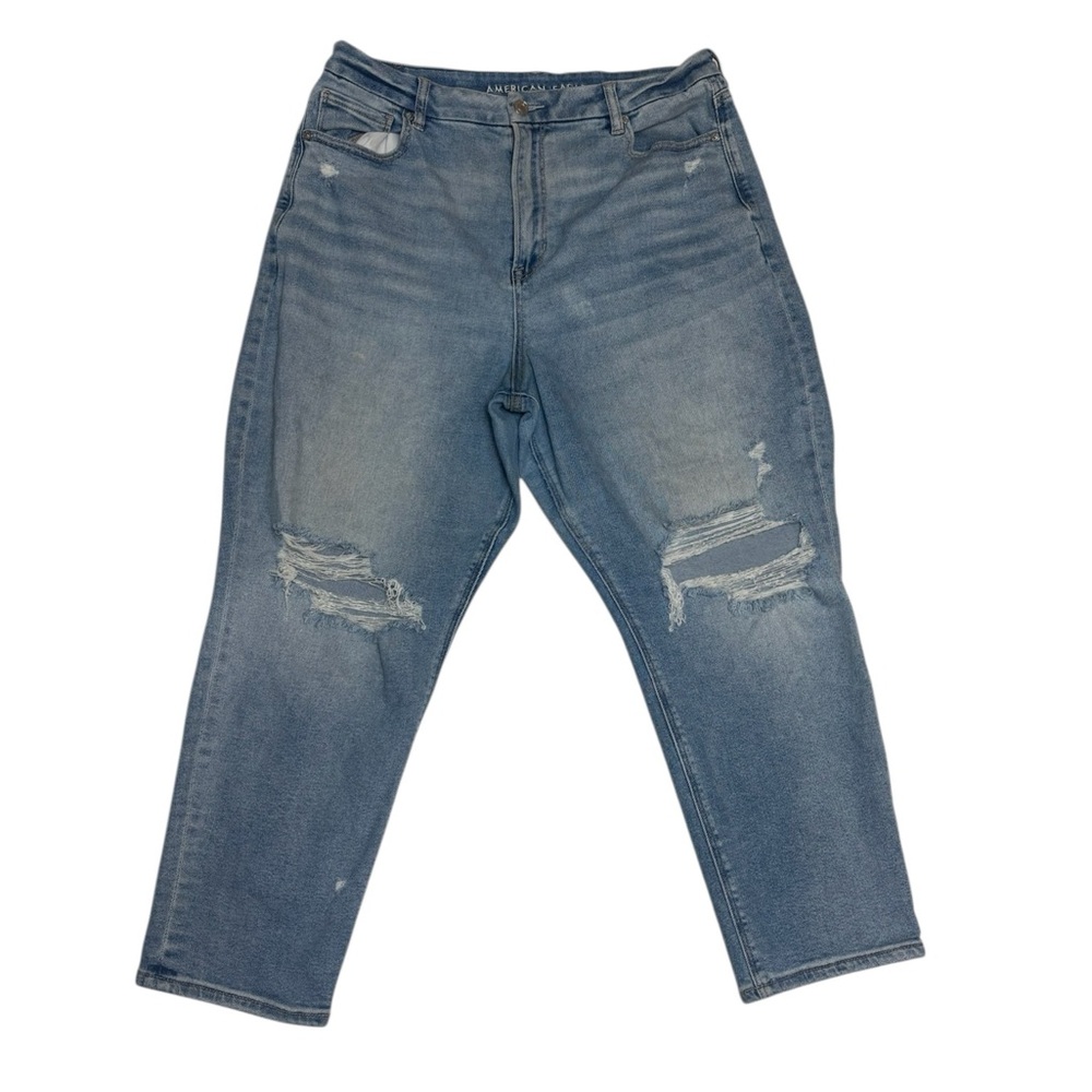 American Eagle Distressed Mom Jeans Women’s Size 16 Short
